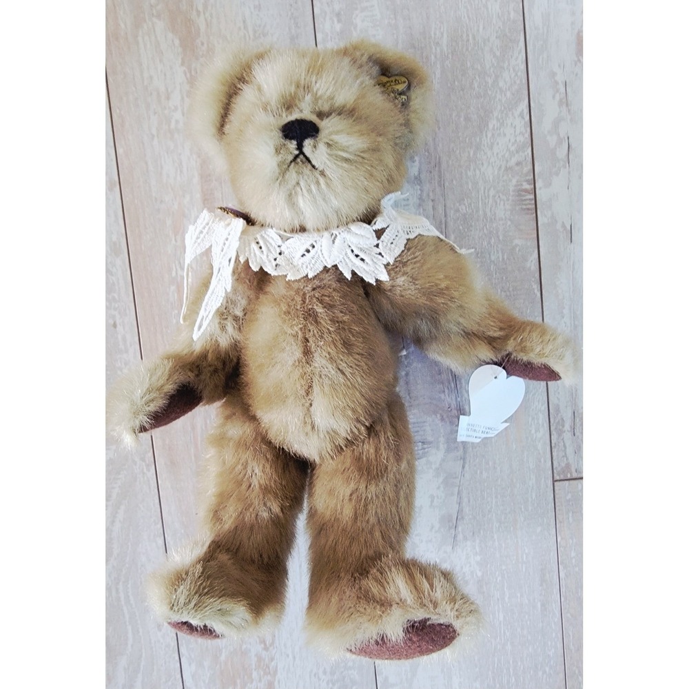 Annette Funicello Collectible Bear Co 18 Inch Plush Lace Collar Cameo Brooch NWT
